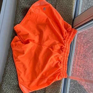 lululemon athletica Women's Bright Orange Athletic Shorts
